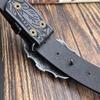 Western Cowboy Retro Bull Head Men's Belt - Embossed American Style Trendy Jeans Belt