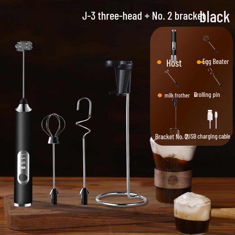 Portable Rechargeable Handheld Electric Milk Frother & Coffee Mixer