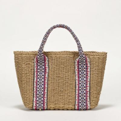 Rattan Lace Tote Beige  Lala2b041s 