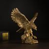 NORTHEUINS American Resin Golden Eagle Statue Art Animal Model Collection Ornament Home Office Desktop Feng Shui Decor Figurines