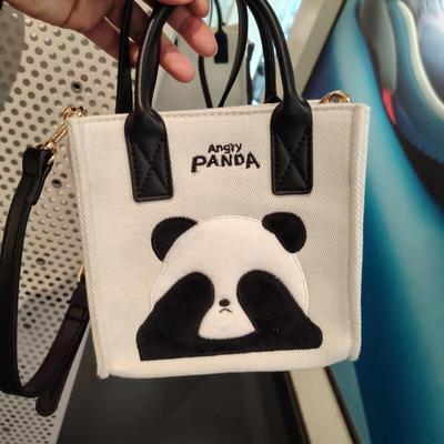 Damentasche Neue Mode Umhängetaschen Retro Panda Canvas Tasche Tragetaschen Nische Koreanische Freizeit Vielseitig Hohe Kapazität Handtasche