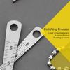 7 Pcs Stainless Steel Feeler Gauge Set 0.1-20mm Clearance Ruler for Cylindrical Bore Taper Welding Hole Inspection Tool