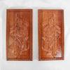 Peach Wood Door Gods Carving Pendant Ornament - Shen Tu Yu Lei Home Decoration Handicraft
