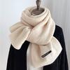 Warm Knitted Neck Warmer Scarf Women Men Winter Unisex Chunky Fleece Collar Wrap Lightweight Stylish