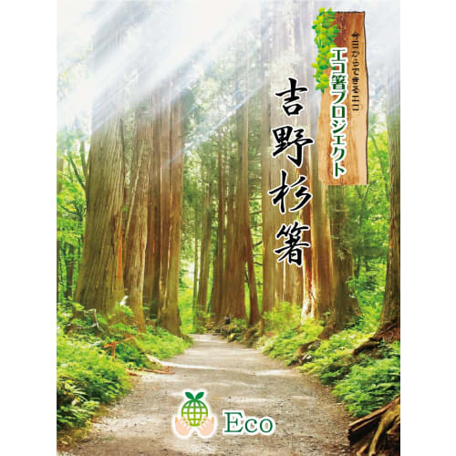 High-quality Yoshino Cedar Ranchu Chopsticks with Unryu Washi Band (Unryu Japanese Paper) - 100 pairs