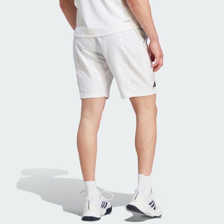 Adidas 2023 Grand Slam Tennis Collection Elastic Waist Sports Shorts Men Bottoms White IA7097