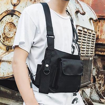 Universal Two Way Radio Chest Bag Hands-Free Walkie-Talkie Holder Adjustable Water Resistant Front Vest Bag