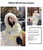 2025 Women's Petite Winter Down Jacket with Fox Fur Collar, 90% White Duck Down, Short & Thickened for Warmth