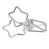 100Pcs Star   Clips Hollow Out Cartoon   Strong Clamping Sturdy Small Paper Clips for Documents Clothes Papers