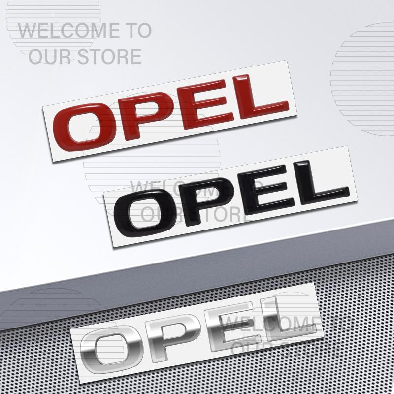 Décoration de Voiture Métal Pour Corsa Opel OPC Zafira Mokka Insignia Calibra Emblème Lettre Autocollant 3D Accessoires Autocollants de Coffre Arrière