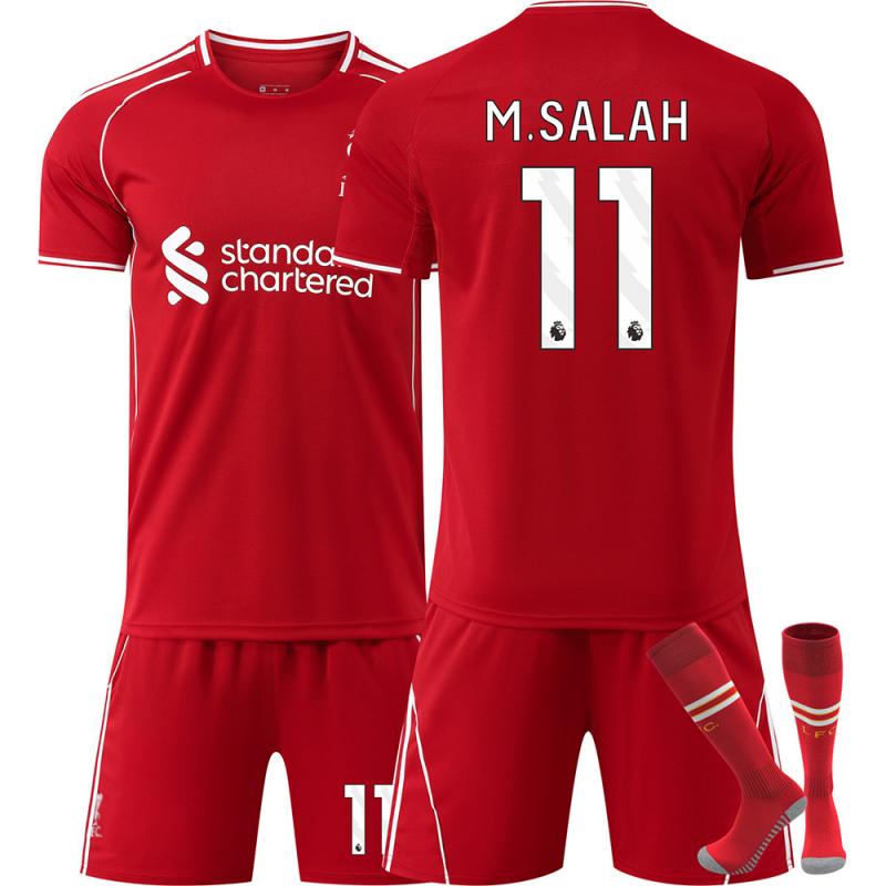 2526 Liverpool Home No. 11 Salah Jersey