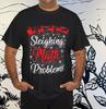 Camiseta de Natal para Professor de Matemática com Problema de Matemática