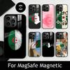 A-Algeria F-Flag Phone Case For iPhone17,16,15,14,13,12,11 Plus,Pro Magnetic with Magsafe Wireless Charging