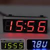 Mini Car Digital Clock Thermometer Voltmeter 3 IN 1 LED Display Digital Timer Voltmeter Interior Electronic Accessories