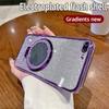 For iphone 6 7 8 Mirror Glitter Plating Holder Silicone Phone Case For iphone 7 Plus Magnetic Stand Cover For iphone 8 Plus Case