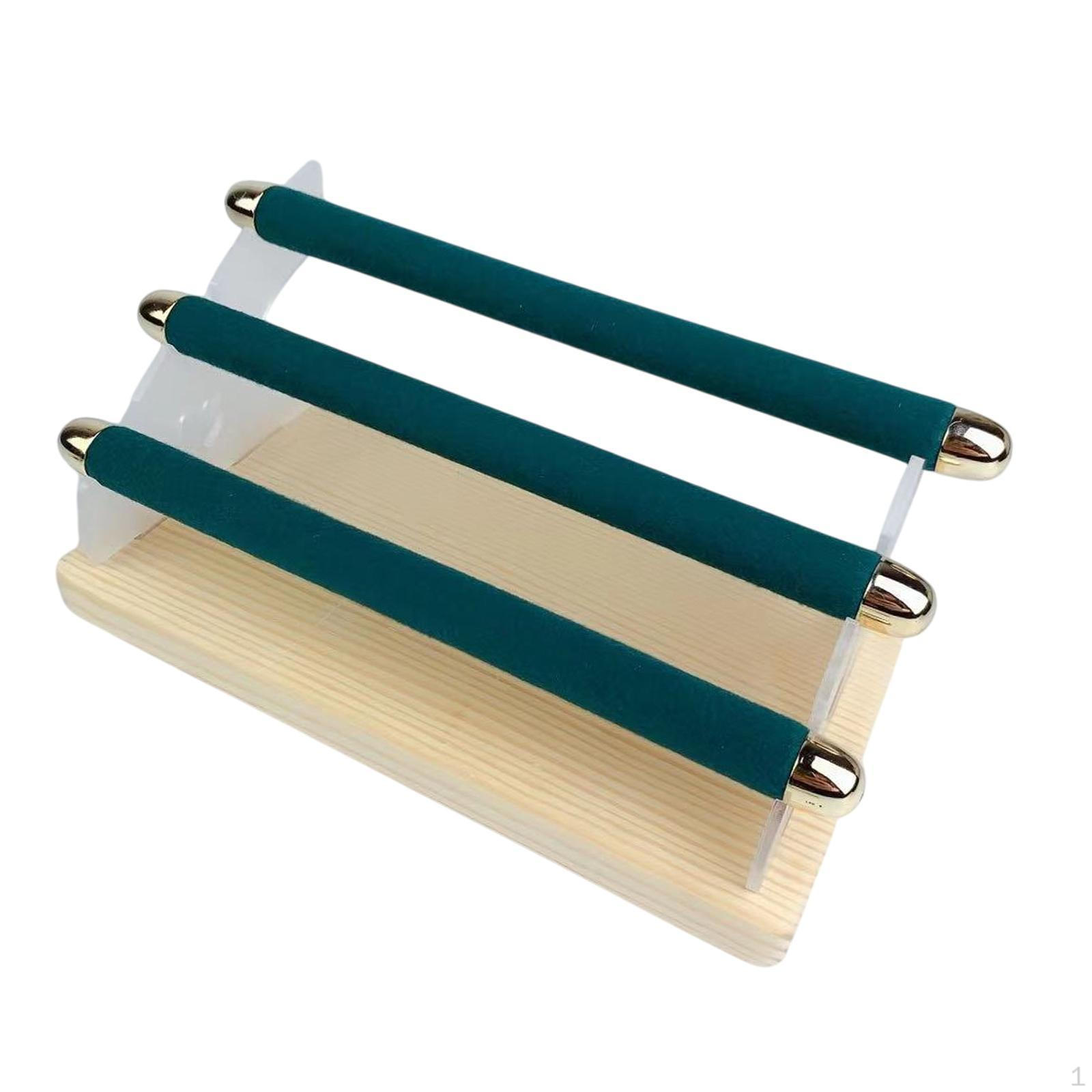 

Подставка для колец на палец, держатель для ювелирных изделий, 3-слойная стойка для хранения, органайзер, полка для зелёный