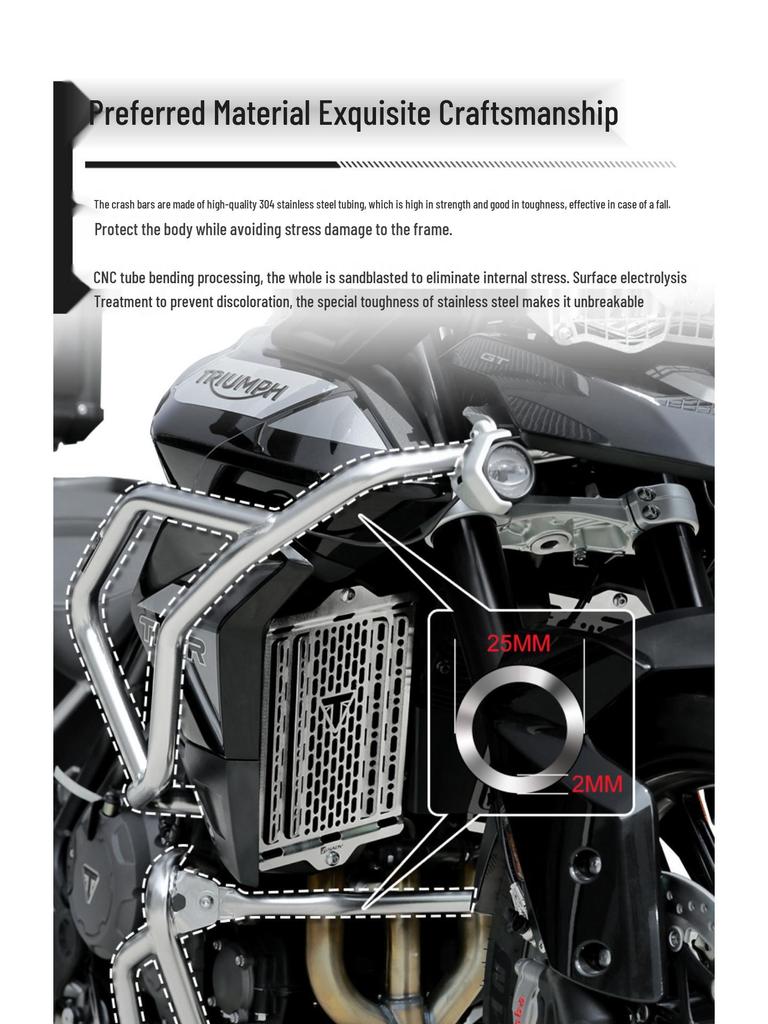 GSADV Triumph Tiger 900/850 Crash Bar & Skid Plate Protection Kit