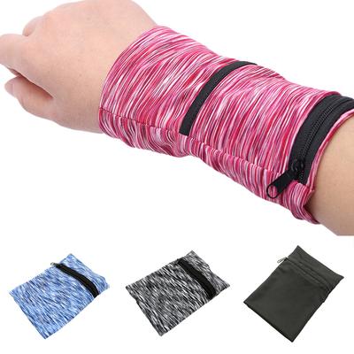 Reißverschluss-Lauftasche, Handgelenk-Geldbörse, Handgelenktasche, Basketball, Yoga, Armband, Schweißband, Sport-Armtasche für Schlüsselkarten-Aufbewahrungstasche