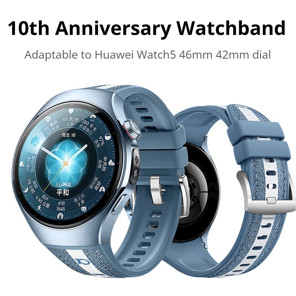 High Quality Leather Silicone Strap For Huawei Smart Watch 5 46mm Specialized Band Wristband for Huawei Watch 5 42mm Bracelet