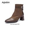 Augusden Women's Vintage Pointed Toe Chelsea Ankle Boots, Autumn 2025 Collection