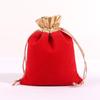 Black Custom Velvet Drawstring Jewelry Pouch