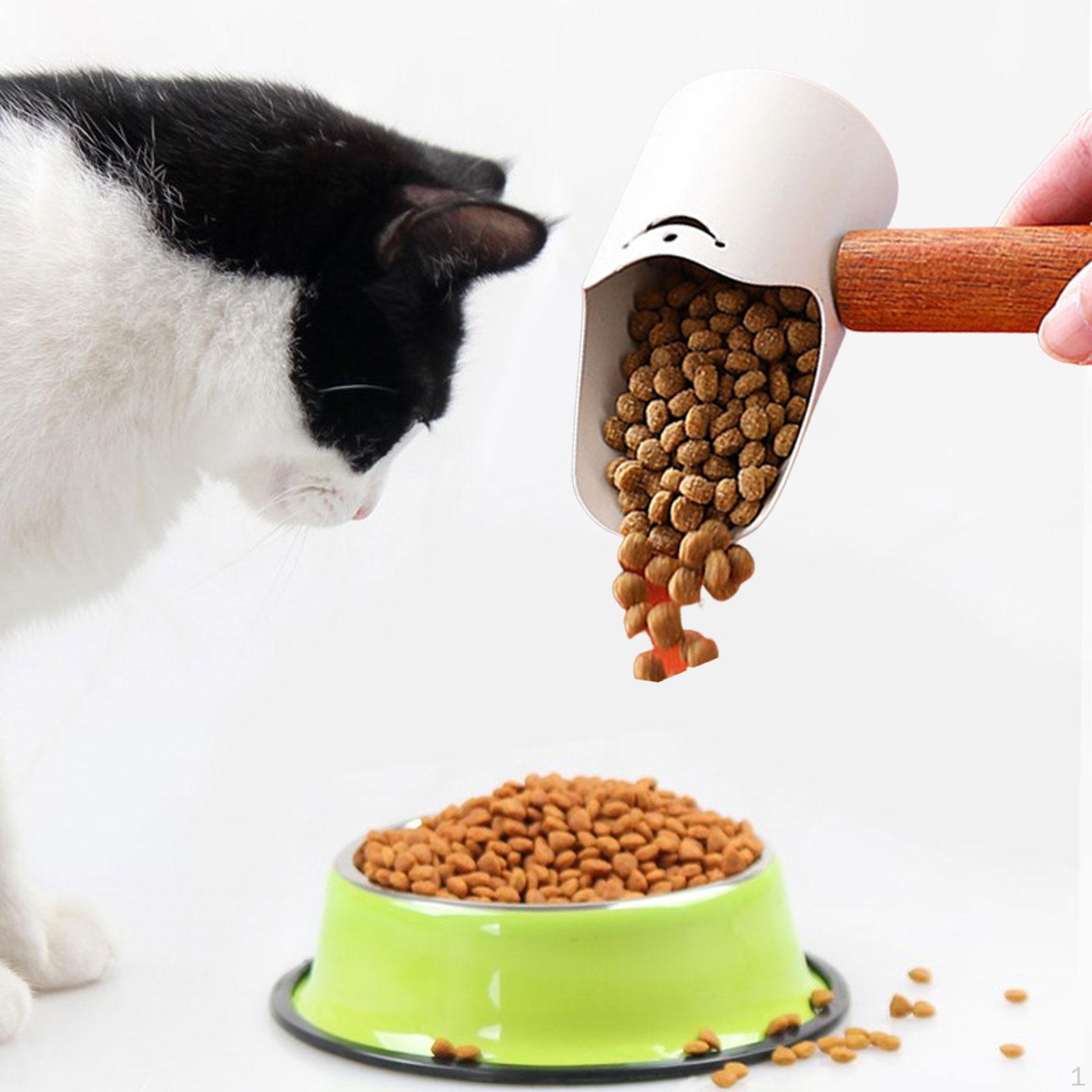 

Cat Dog Feeding Spoon Pet Supplies Sturdy Multifunctional Scooper Food for Outdoor Cats білий