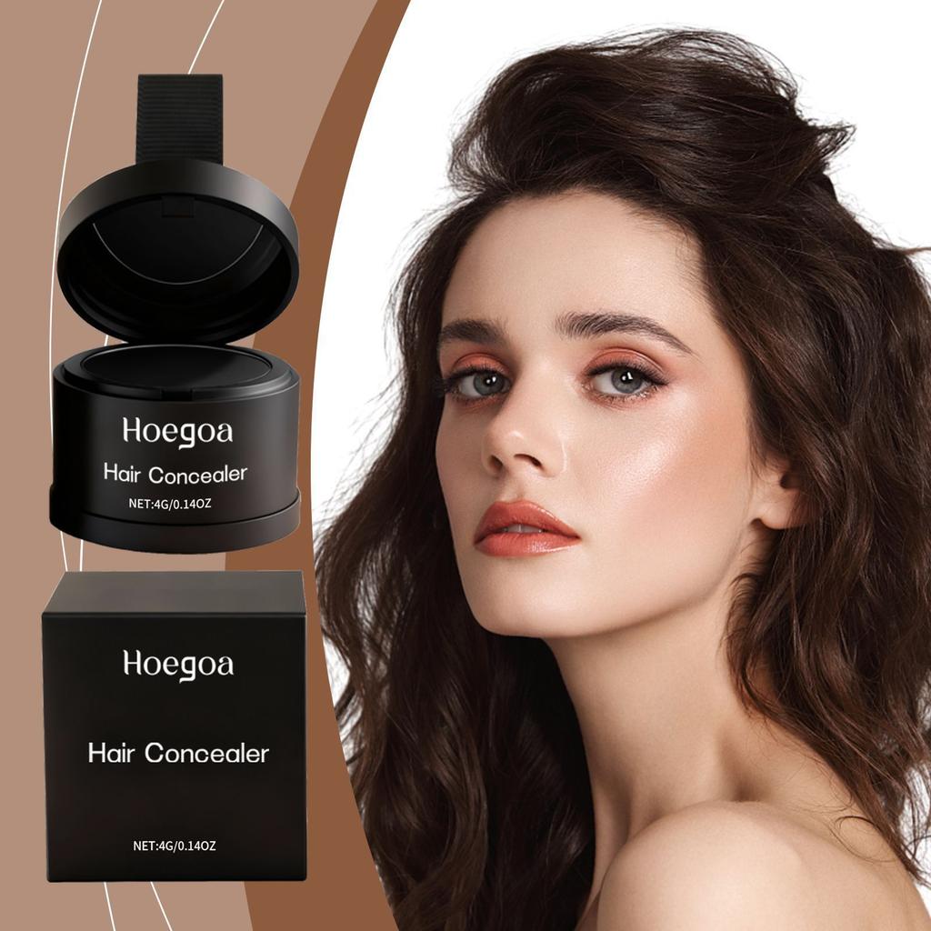 Brown Hairline Powder Visual Volume Hairline Filler Dark Brown Hair Powder Shadow Concealer Compact Portable Long-Lasting