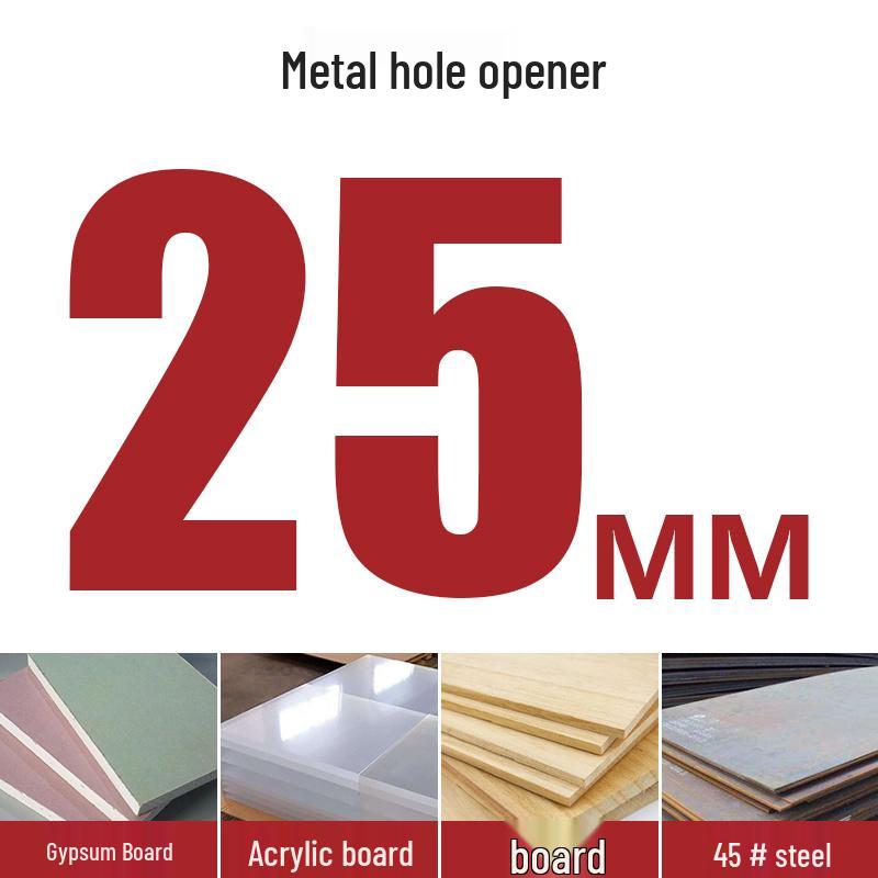 High-Speed Steel Bimetal Hole Puncher for Wood, Stainless Steel, and Plastic.