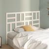 VidaXL Headboard White 126x4x104 Cm Solid Pine Wood 818181
