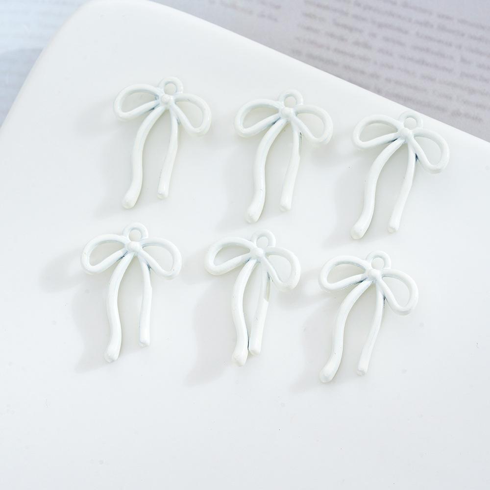 Alloy Streamer Bow Pendant Pendant Jewelry Diy Handmade Bracelet Necklace Pendant Accessories Material
