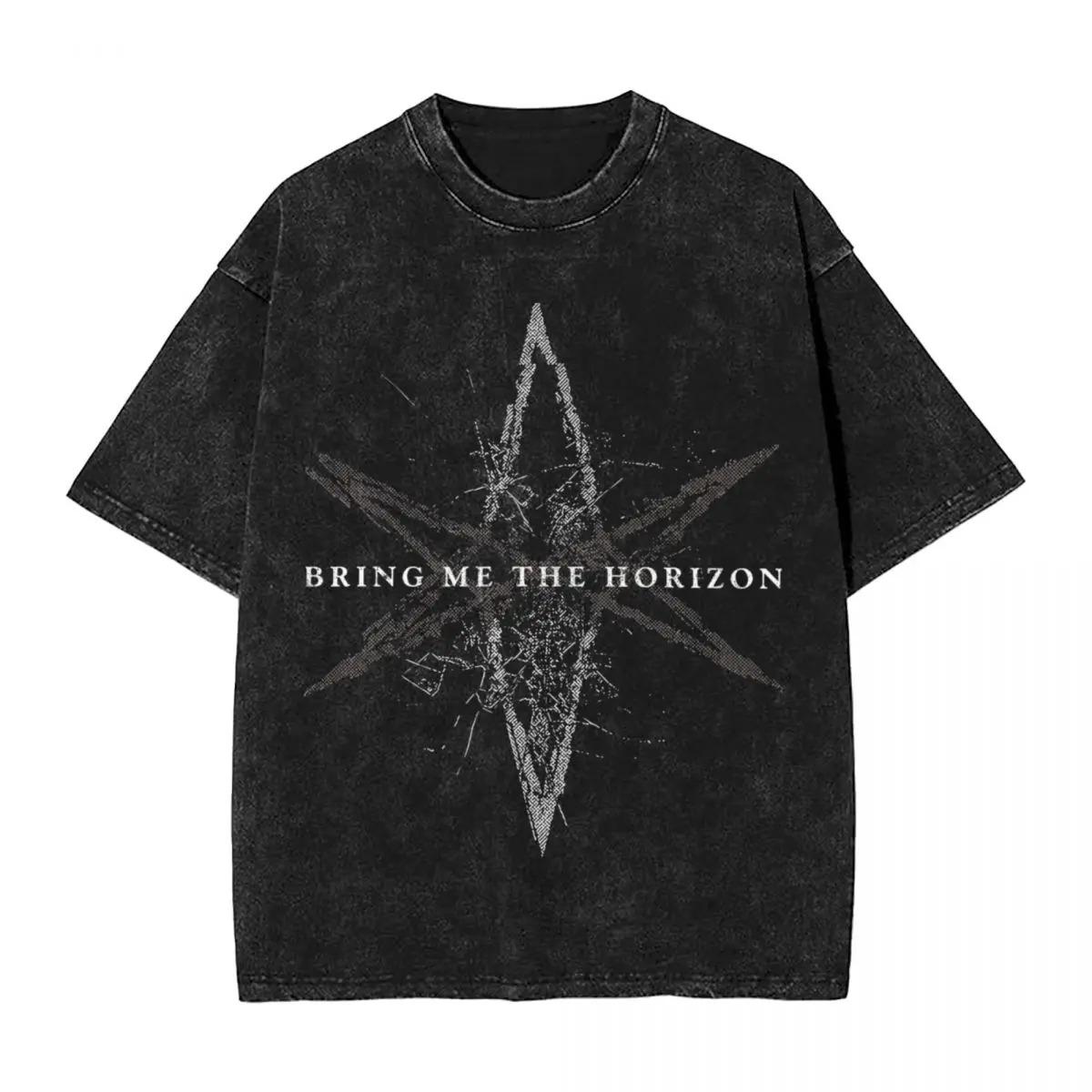 

Футболка Bring Me The Horizons Рок-музика Хараджуку Футболки Короткий рукав Вуличний одяг Футболка Літо Чоловіки Жінки Випрані Оверсайз Футболки XXXL зелений