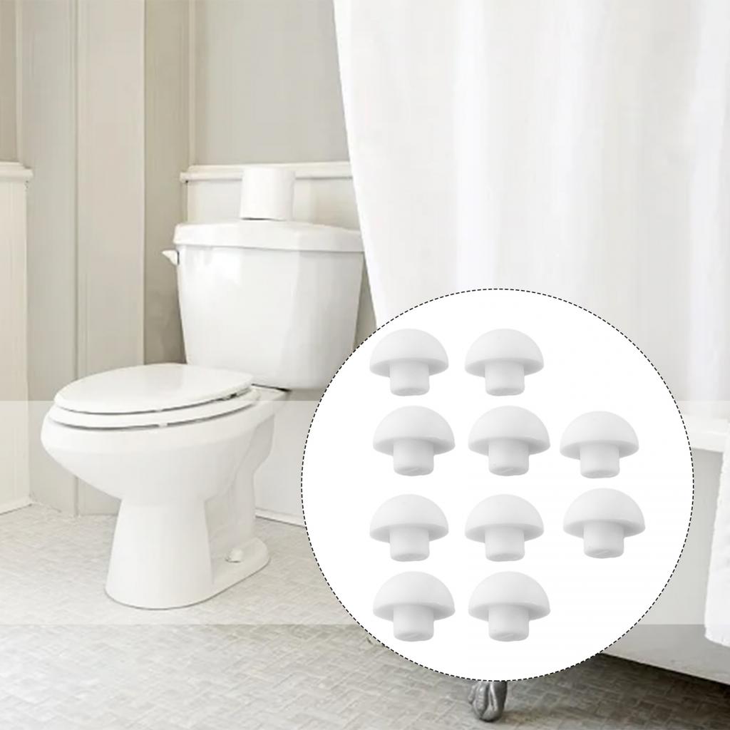 Top Cover Toilet Seat Bumpers White ABS+TPE Accessories Cushion