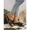 New Flat Casual Slippers Crossover Belt Buckle Solid Beach Shoes Women