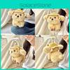 Plush Dog Adorable Toy Stuffed Doll With Summer Hat For Childrens Decor Room