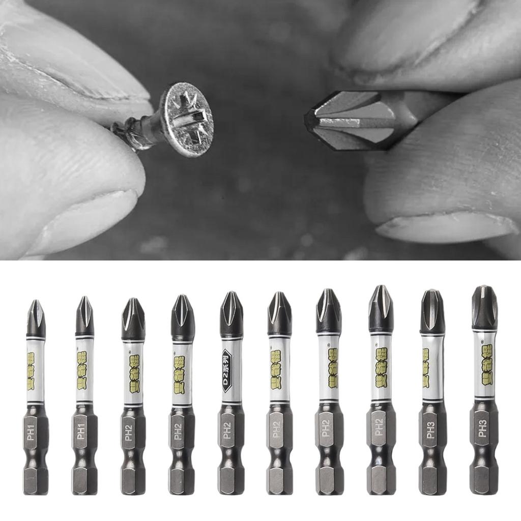 1/4" Schraubendreher-Bit-Set Magnetisch Schlagfest Kreuz Sechskant Torx Mit Bithalter-Satz Sechskantgriff Schraubendreher-Werkzeug