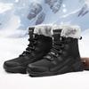 Winter fashion high-top hiking shoes for men and women outdoor thickened non-slip snow boots velvet warm breathable cotton shoes