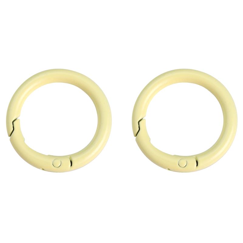 2/5/10Pcs Alloy Spray Painted Open Ring Spring Buckle Clasps For Key Bag Accessories