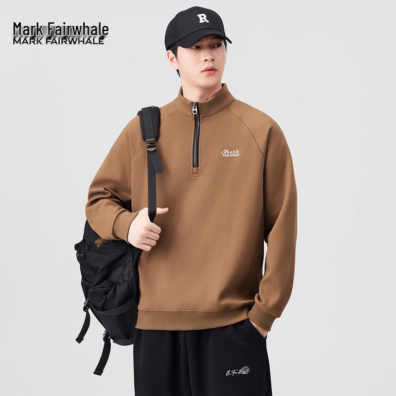 Mark Fairwhale Men's Embroidered Round-Neck Sweatshirt