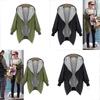 Abbigliamento da Donna Taglia Grande Giacca alla Moda con Cappuccio e Zip per uno Stile Confortevole