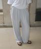 Mosyupamosyu Soft Stripe Elastic Pants [Light Blue]