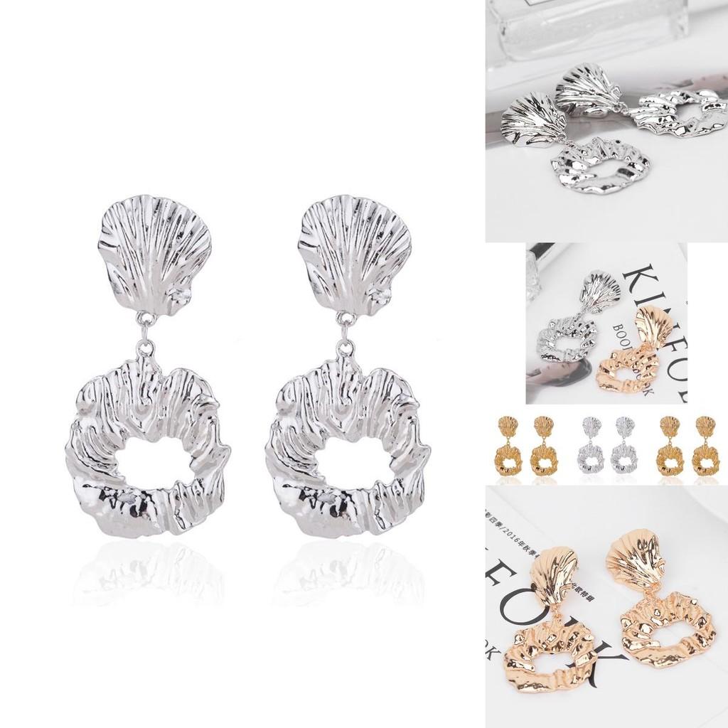 Chic Geometric Alloy Earrings Versatile Street Style Trendy Fashion Accessories