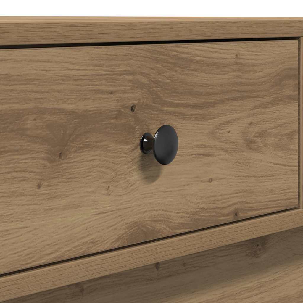Coffee Table Artisan Oak 90 X 90 X 28 Cm Engineered Wood