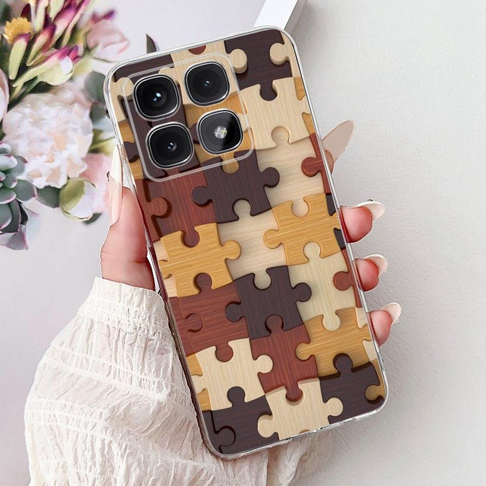 Phone Case For Xiaomi Mi 14T Pro Mi14T Cool Style Tiger Dragon Pattern Clear Soft Silicone TPU Back Cover Xiaomi 14t 5G Coques