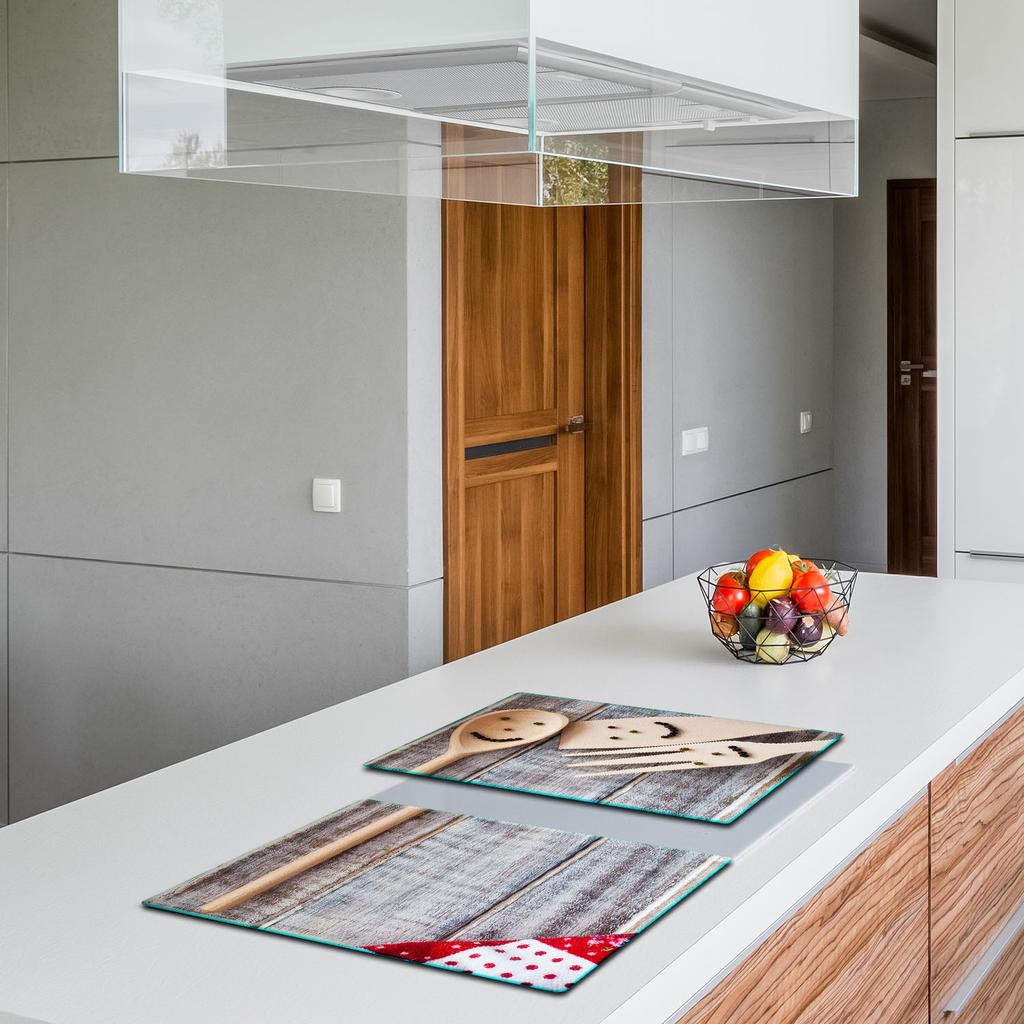 2x GLASS PROTECTIVE PLATE FOR STOVE 40x52 KITCHEN