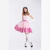 Halloween Costume Women, Party Costume Short Pink Dress Stage Costume