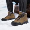 39-46 Men Winter Snow Boots For Waterproof Leather Sneakers Super Warm Men's Boots Outdoor Male Hiking Boots Work Shoes Size 39-48