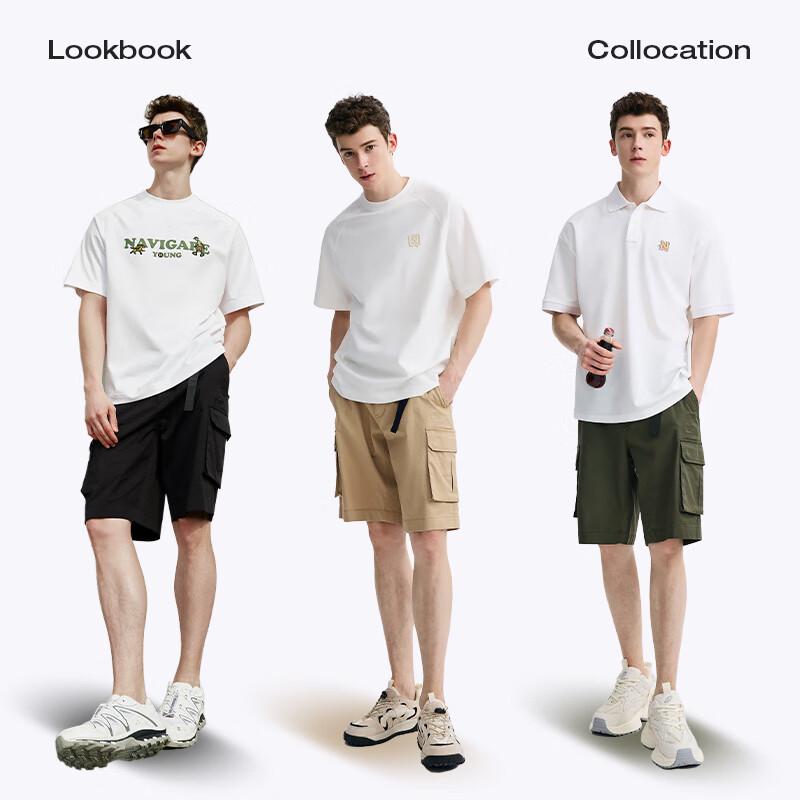 Men's NVG·YOUNG Loose Straight Cargo Bermuda Shorts
