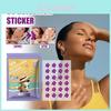 Ouhoe Flower Uv Detection Stickers For Summer Outdoor Skin Protection With Color Changing Feature