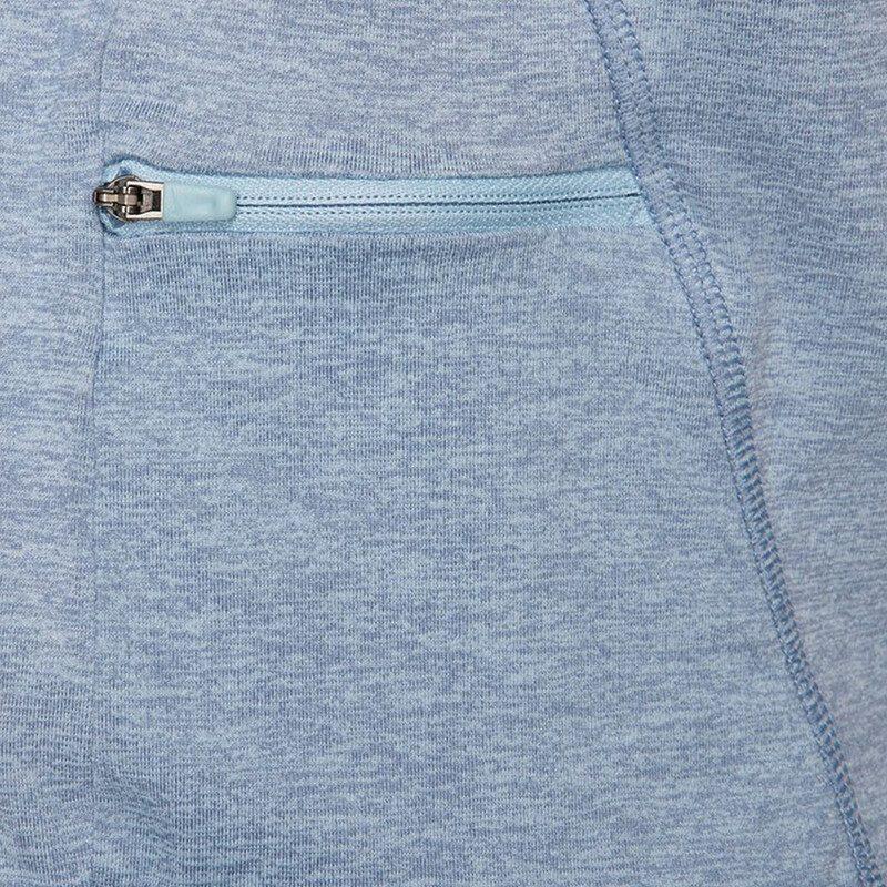 Nike T Shirts Women's Sky Blue Stand Collar Moderate Straight Fit FB4317-440