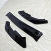 3PCS Car Front Bumper Lip Spoiler Splitter Diffuser For Ford Focus MK4 ST Line 2019-2025 Pre-LCI Bodykits Tuning Gloss Black ABS